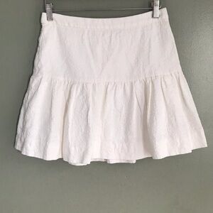 J Crew cream skater style skirt size 2